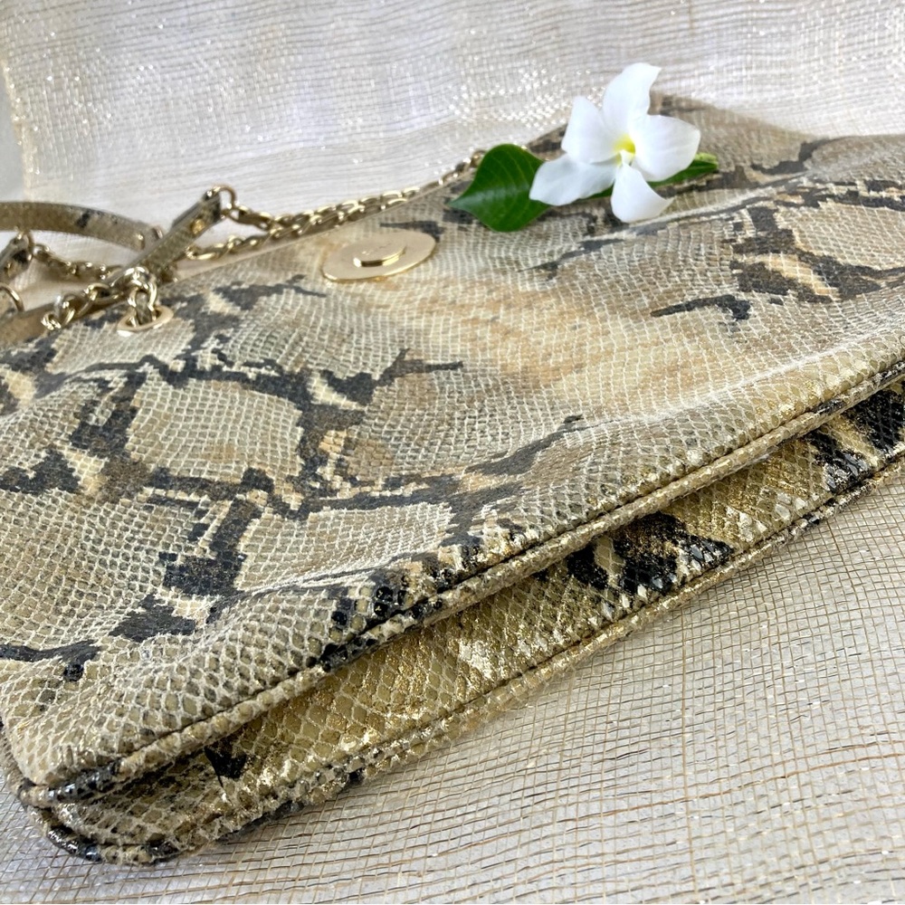 Dkny Leather Python Print Bag. - image 6